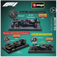 Bburago 1:43 Mercedes AMG 2024 W12,14,15 E Performance Static Simulation Diecast Alloy Model F1 Raci