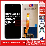 Compatible LCD For OPPO A78 5G/OPPO A58 5G CPH2483 CPH2495 TFT TOUCH SCREEN DISPLY REPLACEMENT