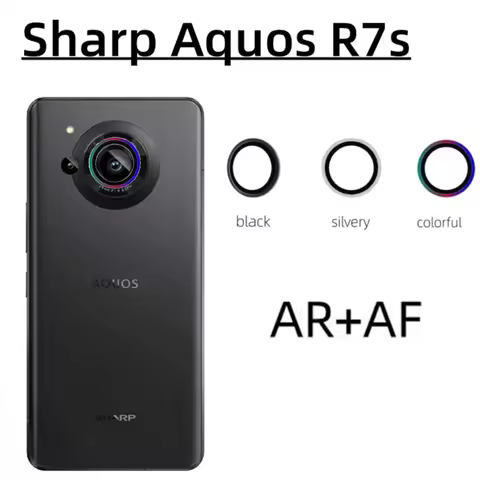 For Sharp Aquos R8S R7S Pro Glitter Ring Tempered Glass Camera Lens Protector,Bling Cover lens For A