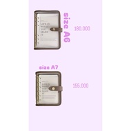 Premium Binder A6 / A7 in Mocha