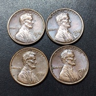US Lincoln Memorial Penny 1978 ( 4 Coins )