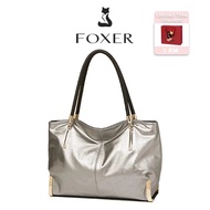 FOXER Genuine Leather Ladies Handbag Light Large Capacity