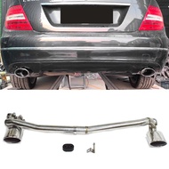 Car Exhaust Parts For Mercedes-Benz W204 C180 C200 C260 Upgrade C300 Dual Outlet Tailpipe Muffler Ex