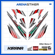 KIR07c Sticker Honda Kirana 125 NCX Dream 125 Striping Sticker Retro Gradient Racing Motif Variation