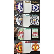 Football Club Static Decal and Sticker Man United Liverpool Chelsea Man City