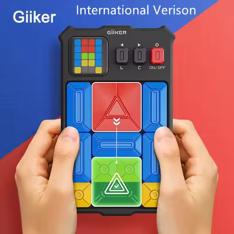 Giiker Super Slide Huarong Road Smart Sensor Game 500+ Levelled UP Brain Teaser Puzzles Interactive 