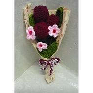 TULIP CROCHET BOUQUET || FLOER CROCHET BOUQUET || GRADUATION GIFT || FLOWER GIFT ||