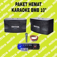 paket karaoke Rumahan Speaker BMB 10 Inc Dan Amplifer Bluethoot original