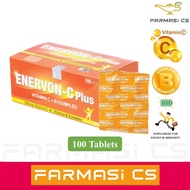Enervon-C Plus Vitamin C + B Complex 100 Tablets (BOX) EXP:04/2027 [ Enervon C EnervonC Vit c 500mg 