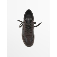 Massimo Dutti Suede Flat Sneakers Women's Moral Training Shoes