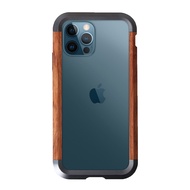 For Apple IPhone 12 pro 11 PRO X XS MAX XR Se  7 8 Mini Case Aluminum Metal bumper+ wood Shockproof Phone Cover shell