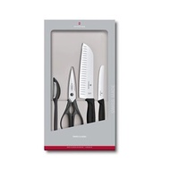 VICTORINOX 瑞士維氏 Swiss Classic 廚具套裝4件組 黑 6.7133.4G