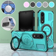 For 1+ OnePlus Nord 5 CE5 5G Shockproof Armor Phone Case Stand Holder Casing Magnetic Charge Ring Br