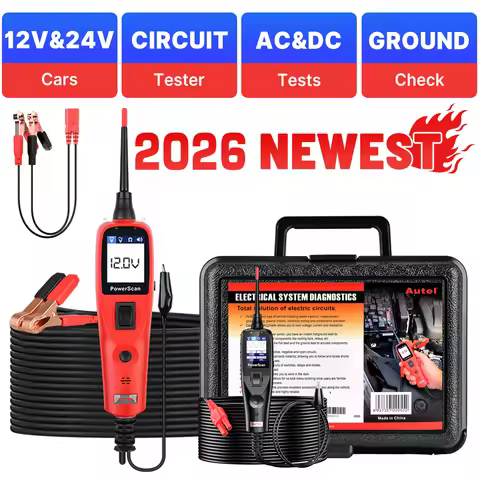 Autel PowerScan PS100 Auto Circuit Tester Diagnostic 4 Mode AVOmeter Test Tool Automotive OBD2 Scann