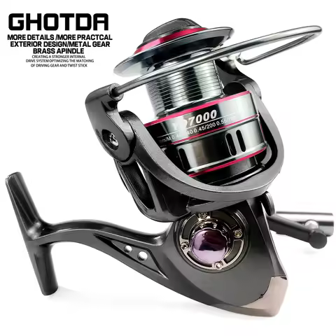 GHOTDA 5.2:1 Fishing Reel 1000 2000 3000 4000 5000 6000 7000 Spinning Fishing Reel Saltwater Fishing
