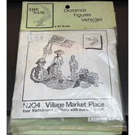 THE NAM N204 1/35 Village Market Place Four Vietnamese civilians with market goods