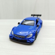 全新盒裝~1:43~賓士BENZ C63 DTM 合金模型玩具車 亮藍色