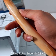 Pipe Caling Rotan premium BerQualitas panjang Estimasi 22cm x 2