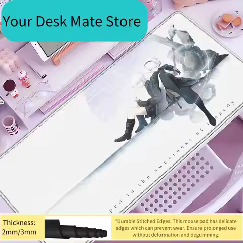 Anime HD Print Mouse Pad Nier Automata Large Gaming Mousepad Rubber Computer 2B Mouse Mat Gaming Loc