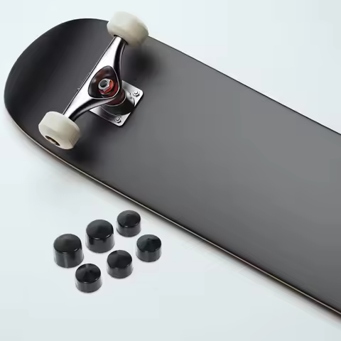 2Sets Pivot Cups for Skateboard Longboard Trucks PU Shockproof Bushings Skateboarding Stability Rebu