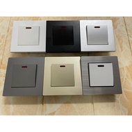 power point 2pole heater switch / aircond switch 20a power point electrical wiring 220-240v gold / w