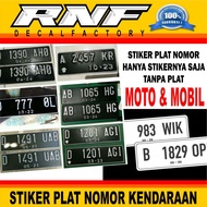 License Plate Stickers..car number plate stickers, motorcycle number plate stickers