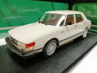 Cult 1 18 薩博紳寶4門豪華轎車模型 Saab 900 Turbo 1981 白色