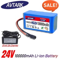 AVTARK 24V 100ah Original Lithium Battery for Wheelchairs 7S3P 18650 100000mAh Rechargeable Pack wit