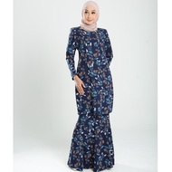 Ironless baju kurung Cherry Kain Potong Lapan Floral Series by Aryana & Co Set baju kurung