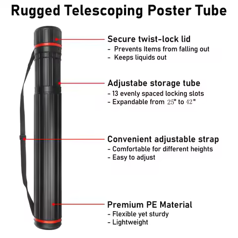 Portable Storage Tube Artwork Tube Document Tube For Artwork Documents Artists