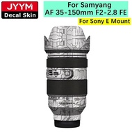Customized Sticker For Samyang AF 35-150mm F2-2.8 FE Camera Decal Skin Vinyl Wrap Protective Film Co