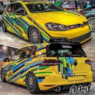 Racing Car Sticker For Golf 7 Body Exterior Decoration Sticker Golf 7 Modified Vehicle Sticker