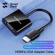 SmartDevil HDMI To VGA Converter HD Cable Audio/Video Interface Laptop Desktop Computer Monitor