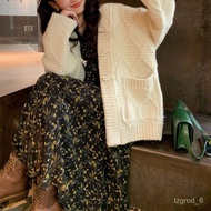 🚓Xiao Ren Yi's Advanced Sense French Style Retro Long SleevevCollar Floral Dress Spring and Autumn2023New Designer Dress