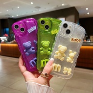 case xiaomi 11 11pro 11lite mi 12 12pro mi 13 13pro case lovely Letter Bear Shockproof