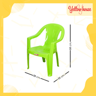 YellowHouse เก้าอี้ เก้าอี้พลาสติก มีหลังพิง ท้าวแขน เก้าอี้เกมมิ่ง เก้าอี้พลาสติก เก้าอี้สำนักงาน รุ่นC-95
