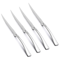 ❤ATTRACTION❤ New 4 Pcs/set Top quality Stainless Steel Gold Steak  Sharp Rainbow Knives Restaurant B