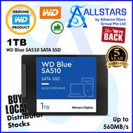 (ALLSTARS: We are Back) WD Blue SA510 1TB Internal 2.5 inch SATA3 SSD (WDS100T3B0A-00AXR0)