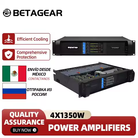 Betagear FP10000q 2500W 4 Channel Professional Power Amplifier For Subwoofer & Line Array Loudspeake