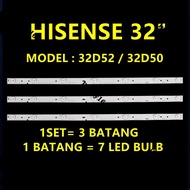 NEW 32D50 / 32D52 HISENSE 32 INCH LED TV BACKLIGHT ( LAMP TV ) 32" LED BACKLIGHT