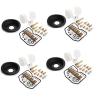 Motorcycle Carburetor Repair Kit 4 Sets For Kawasaki Zephyr ZR750H ZR-7 ZR-7S ZR750 ZR 750