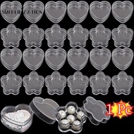 1 Pc Waterproof  Portable Small Plastic Packaging Box/ Transparent Rings Necklaces Earrings Organize