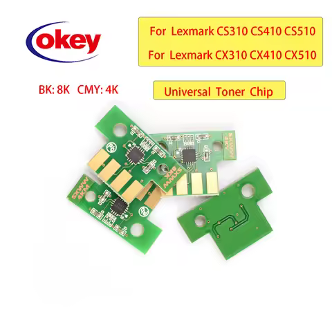 4pcs CX310 CX410 CX510 Toner Chip For Lexmark CX310DN CX310N CX410 CX410DE CX410DTE CX410E CX510 CX5