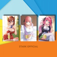 21-40 MIKU SEIYUU GOTOUBUN ATM COVER NO HANAYOME E8FNT/P76RZ STICKER CARD THE QUINTESSENTIAL QUINTUP
