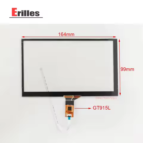 New 7inch 6pin 164mm*99mm 164*99 Touch Panel Digitizer Screen Replacement For Radio Player GT915L JX