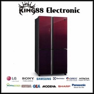 Sharp SJ-IF91PG-GR Kulkas Side By Side 4 Pintu Hybrid Cooling System