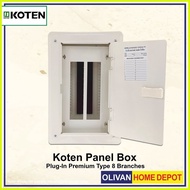 【hot sale】 KOTEN Panel Board / Panel Box Plug-in 5x5-8 Branch, 6x6-10 Branch, 7x7-12 Branch, 8x8-14