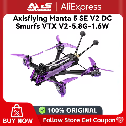 Axisflying Manta 5 SE V2 DC O4 PRO H743 FC 5 Inch Drone Freestyle for AE2207V2 1960KV 6S Motor RC FP