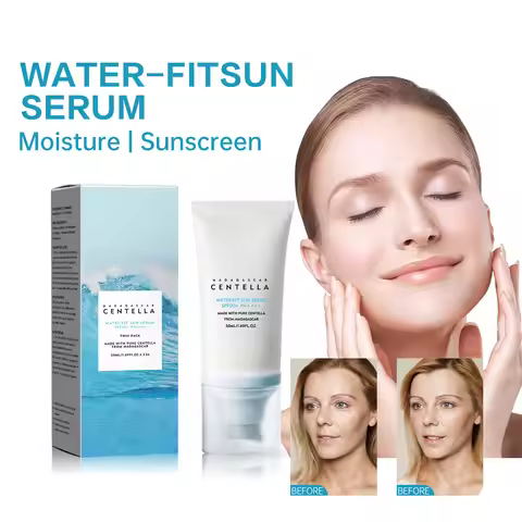 50+ Facial Sunscreen Centella Protector Solar Sunblock Skin Whitening Cream Korean Moisturizing Prot