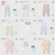 LaPomme La Pomme Long-Sleeved Bodysuit Set Soft Material Lovely Patterns in All Colors for Baby 0M,3